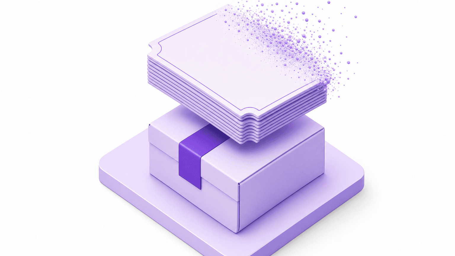 Stack of support tickets dissolving above one edited order