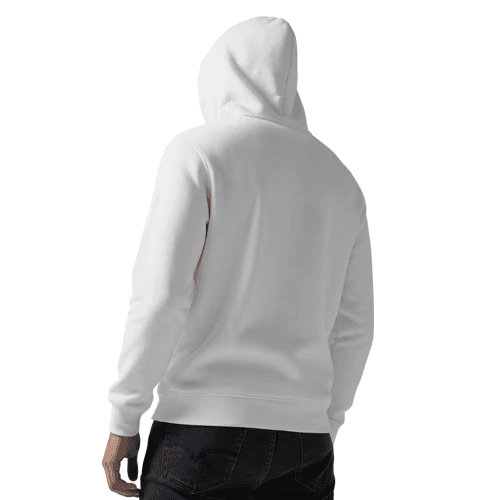  Male hoodie mockup back view