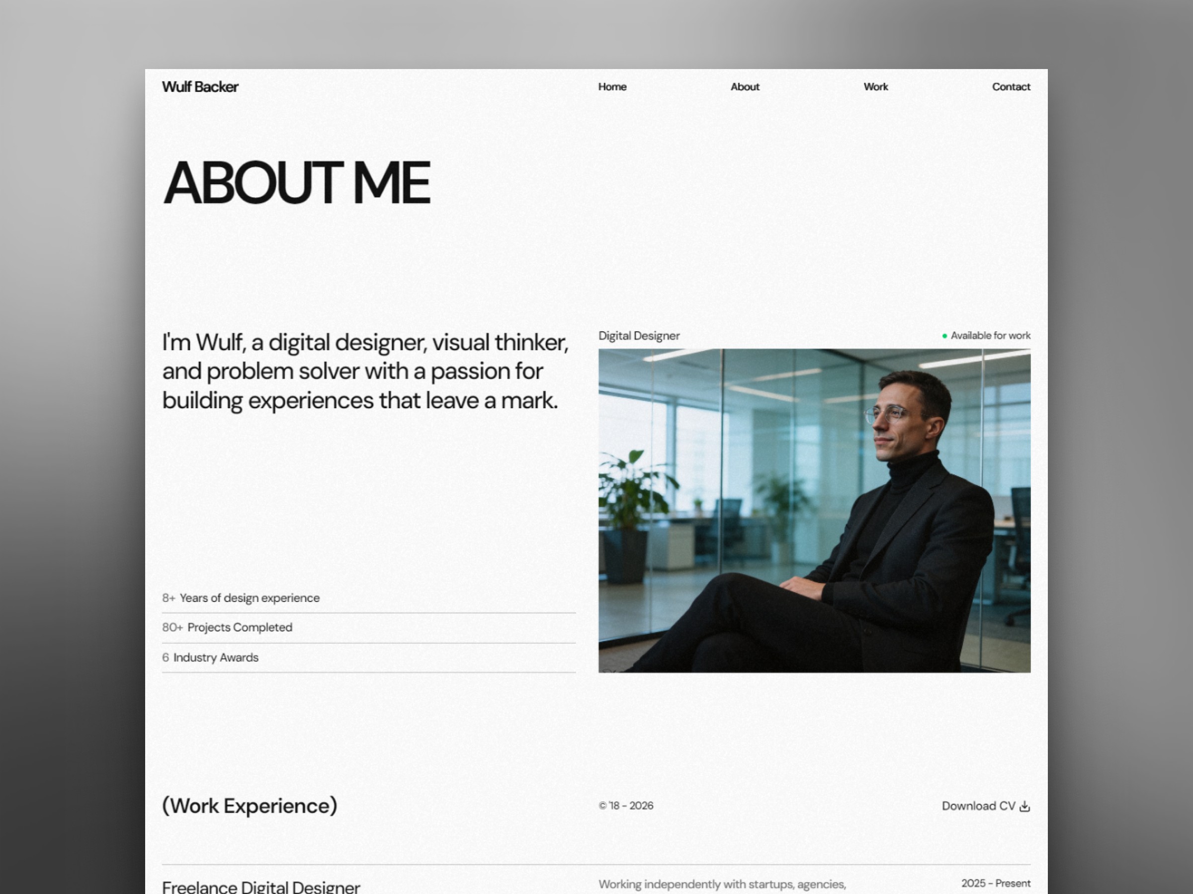 Wulf Framer Template Preview 2