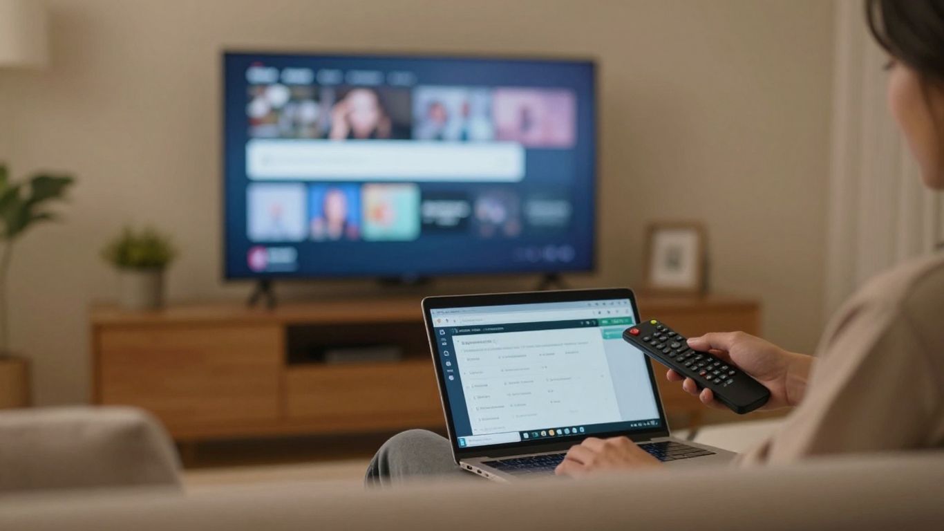 A viewer searching a streaming catalog