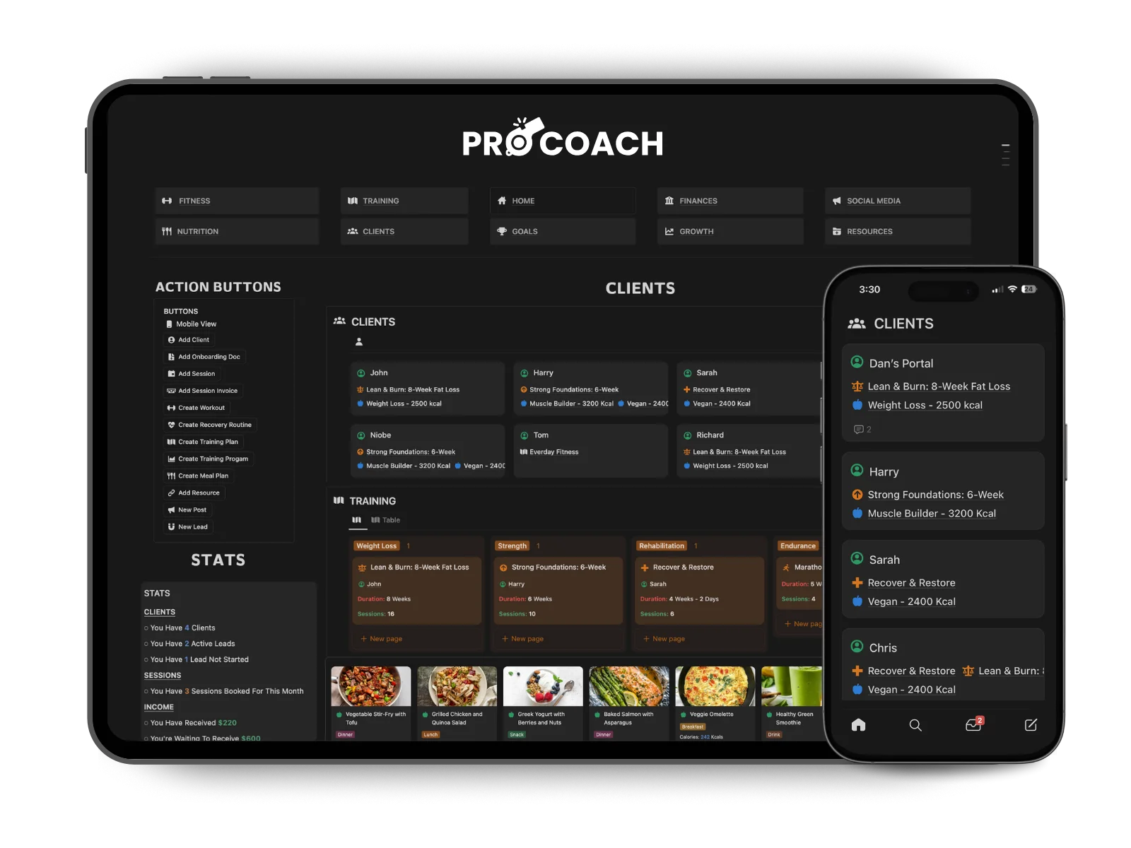 Notion Personal Trainer Template