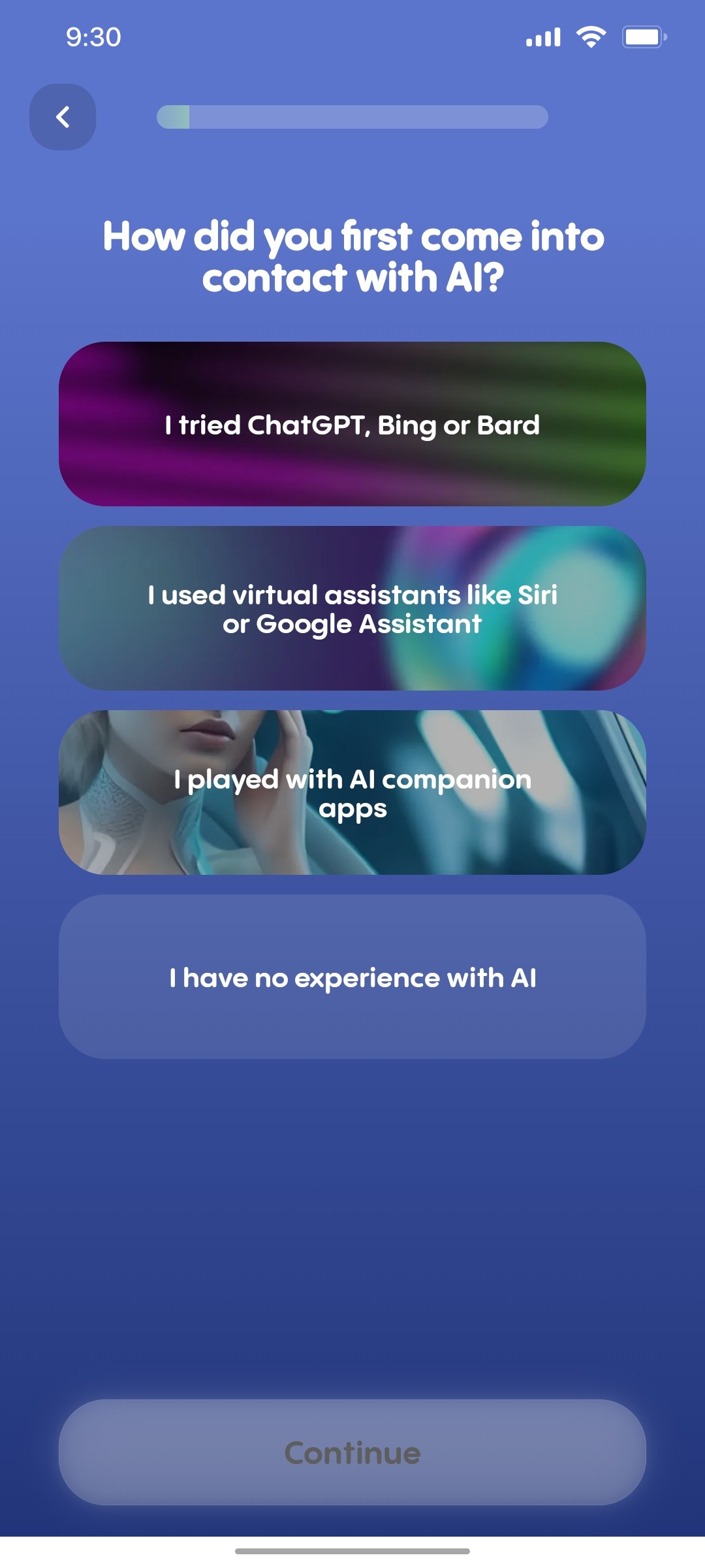 Replika Onboarding 03 screen