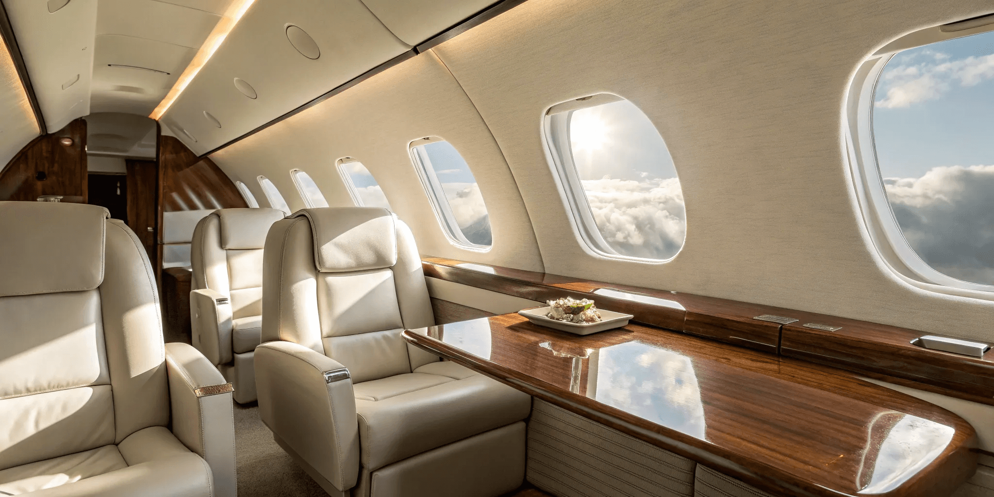 Luxury private jet parked on the runway beside a black executive car, representing premium private aviation and seamless travel service.