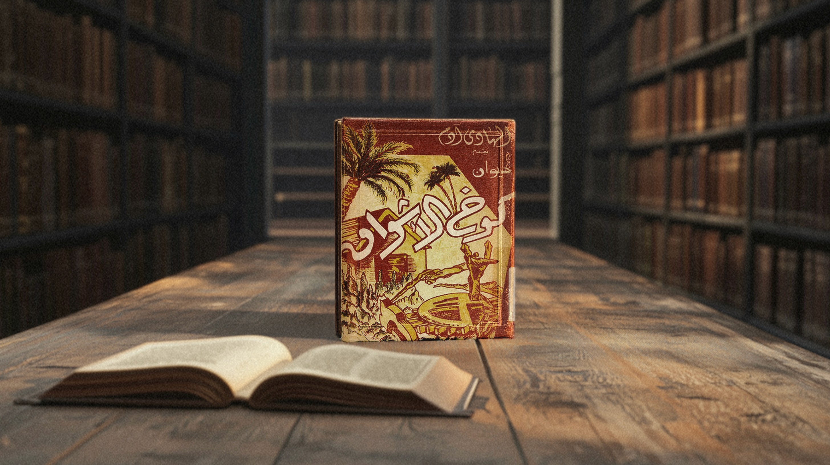 Ali Chamas - Black-and-white scene from Al Jazeera 360 celebrating timeless Arabian tales and cultural wisdom