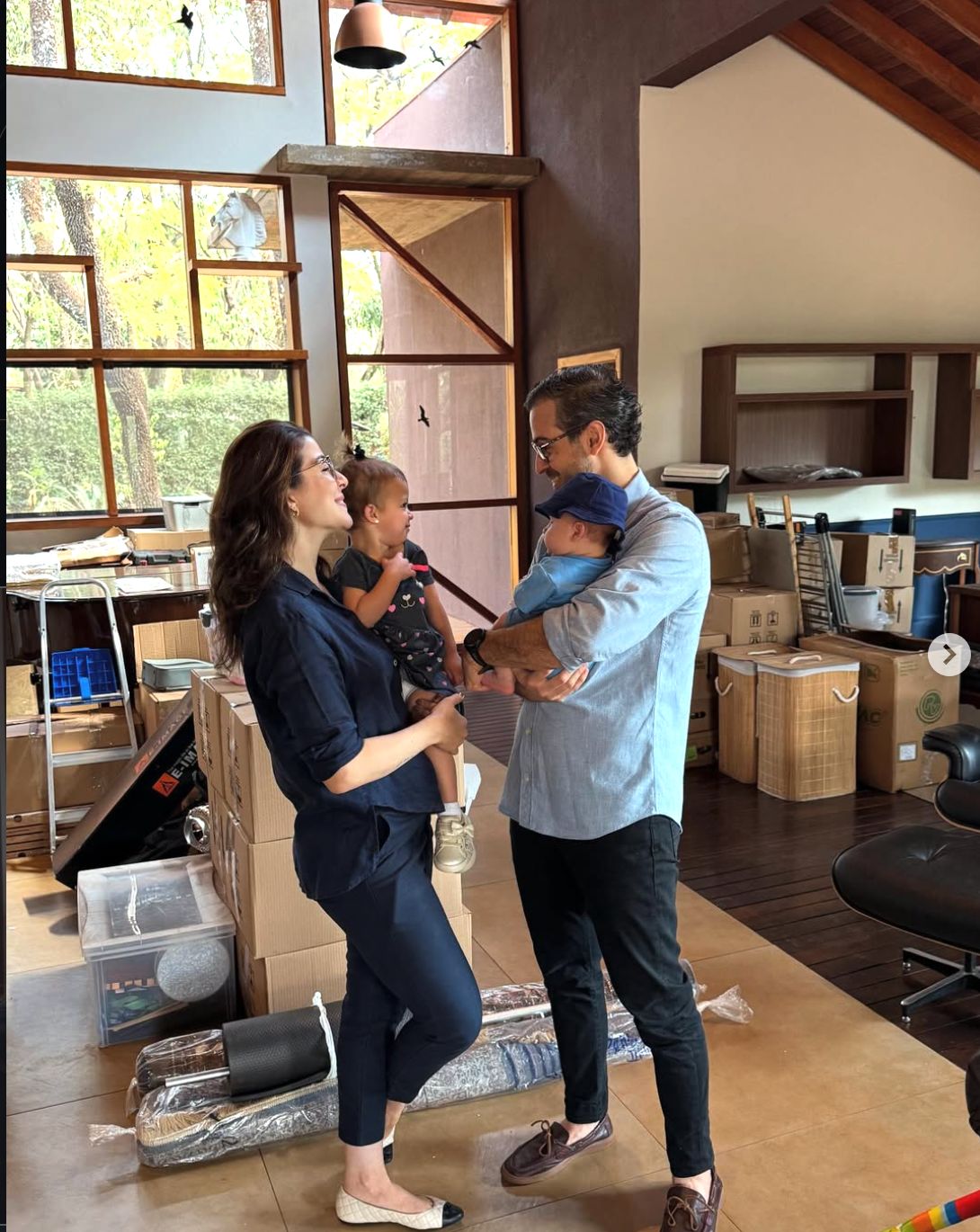 Thumbs up from lab technician for successful chemical delivery