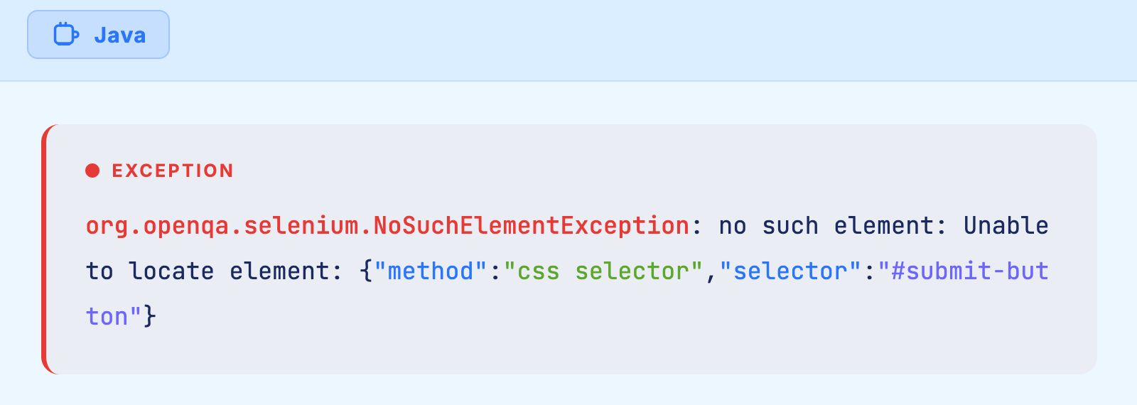 NotFoundException in Selenium