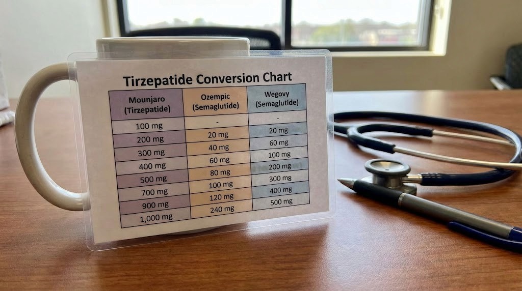 Tirzepatide conversion chart