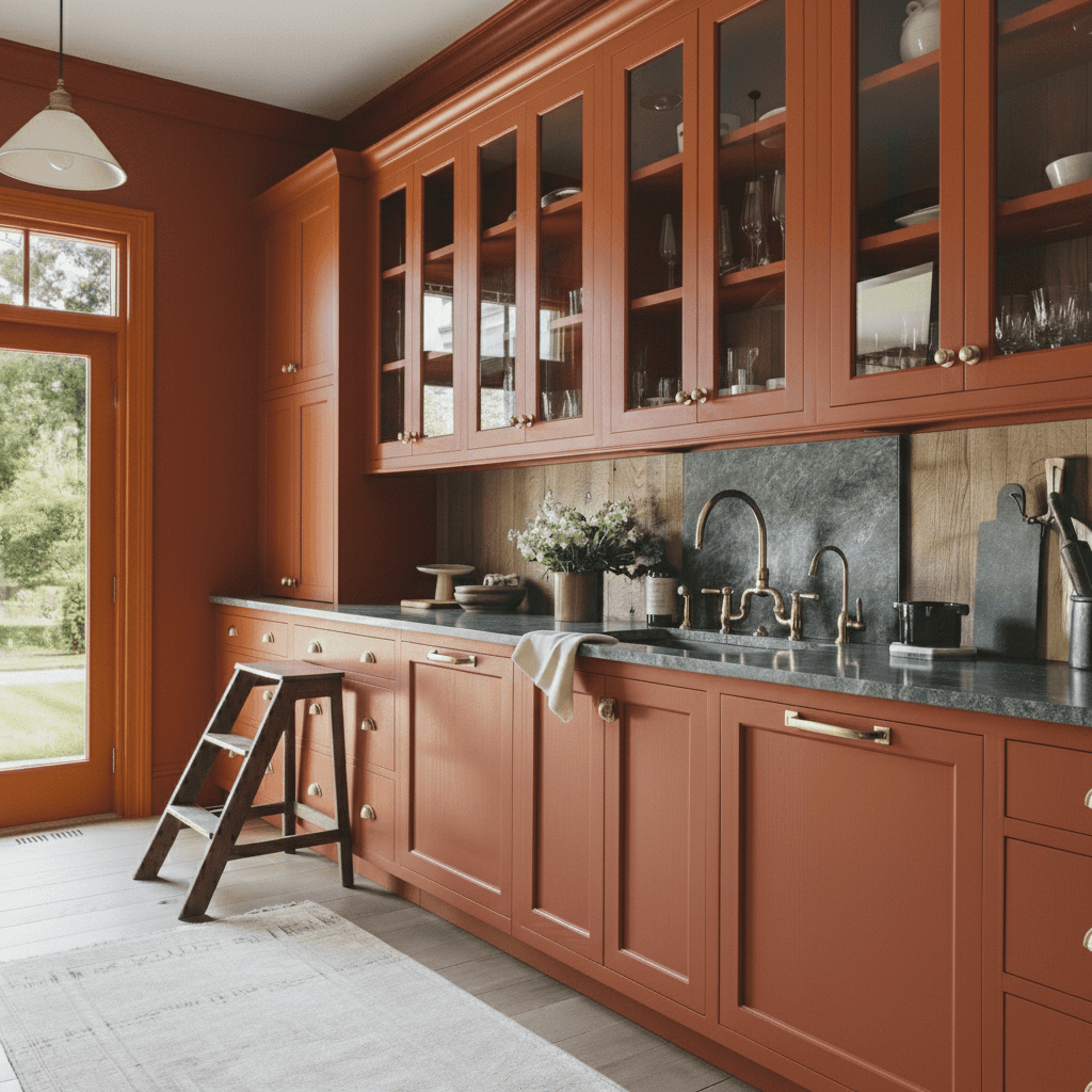 Close-up of a dark green leaf showing its textured surface and central vein against a muted background.