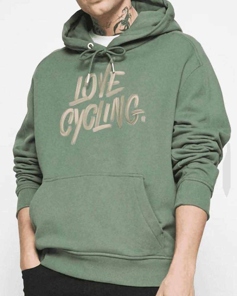 Love Cycling green sweater