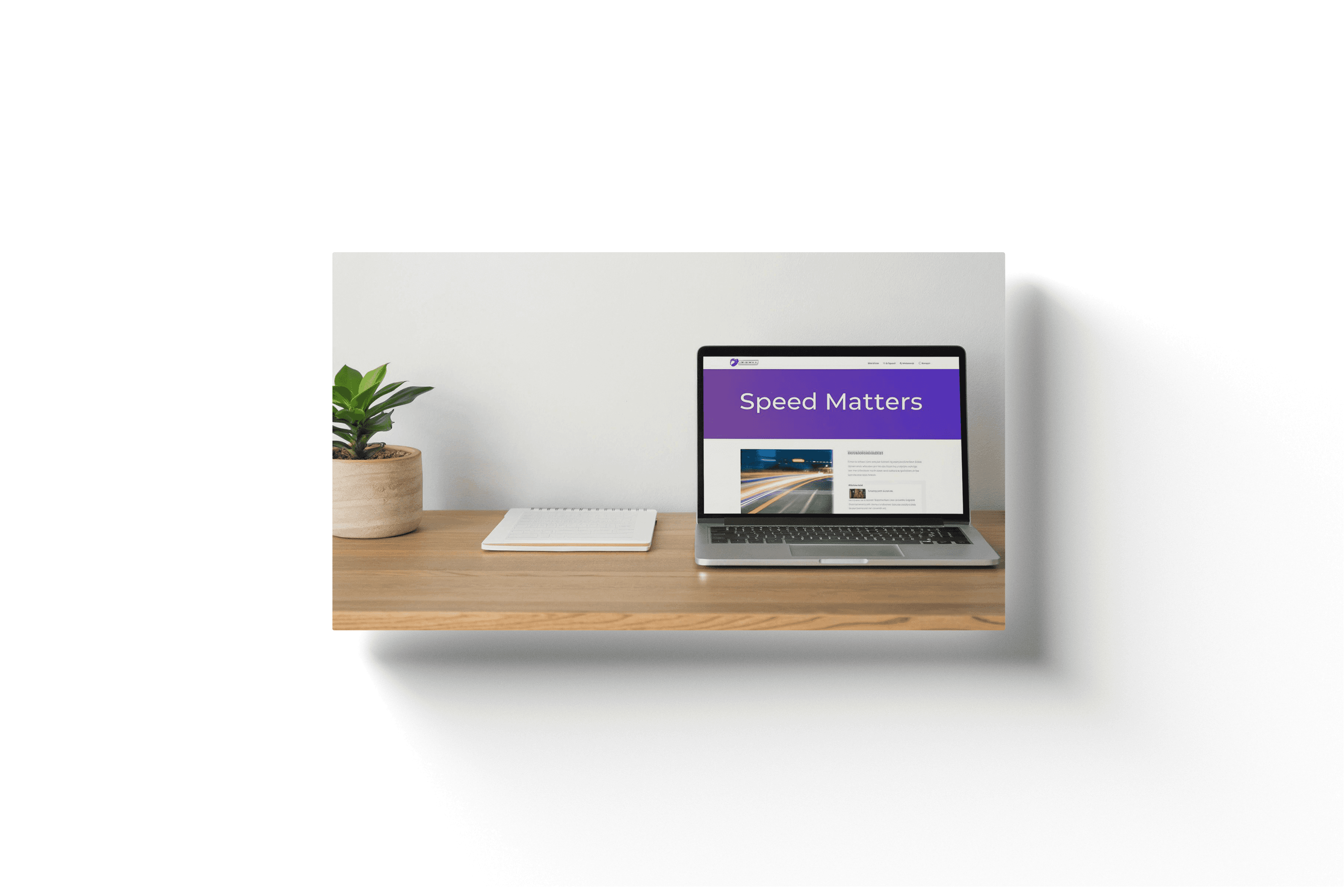 a website being shown on a laptop on a wooden desk