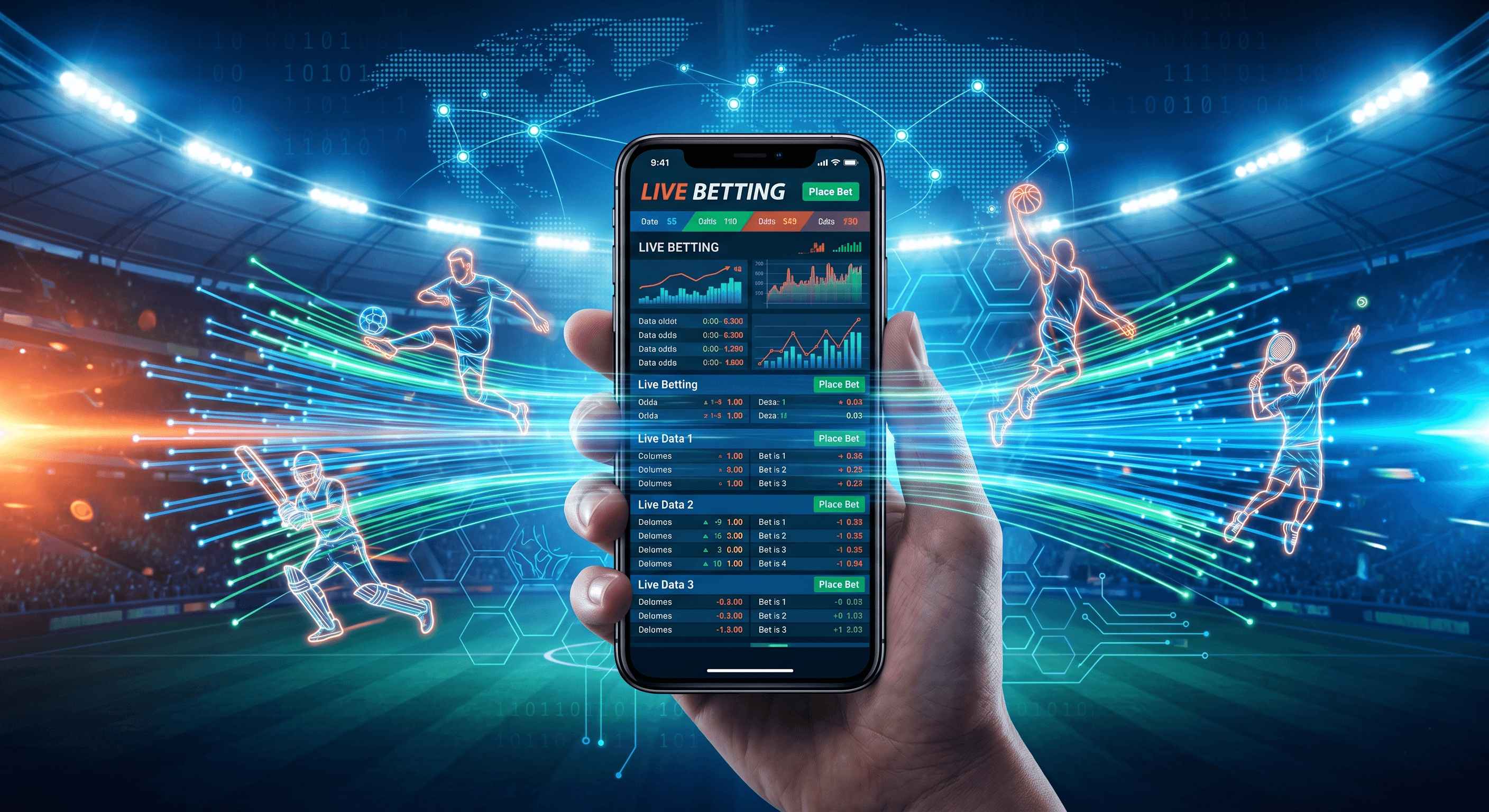 High-velocity sports betting platform ecosystem processing real-time data feeds, instant payments, and AI-driven personalisation during a championship final