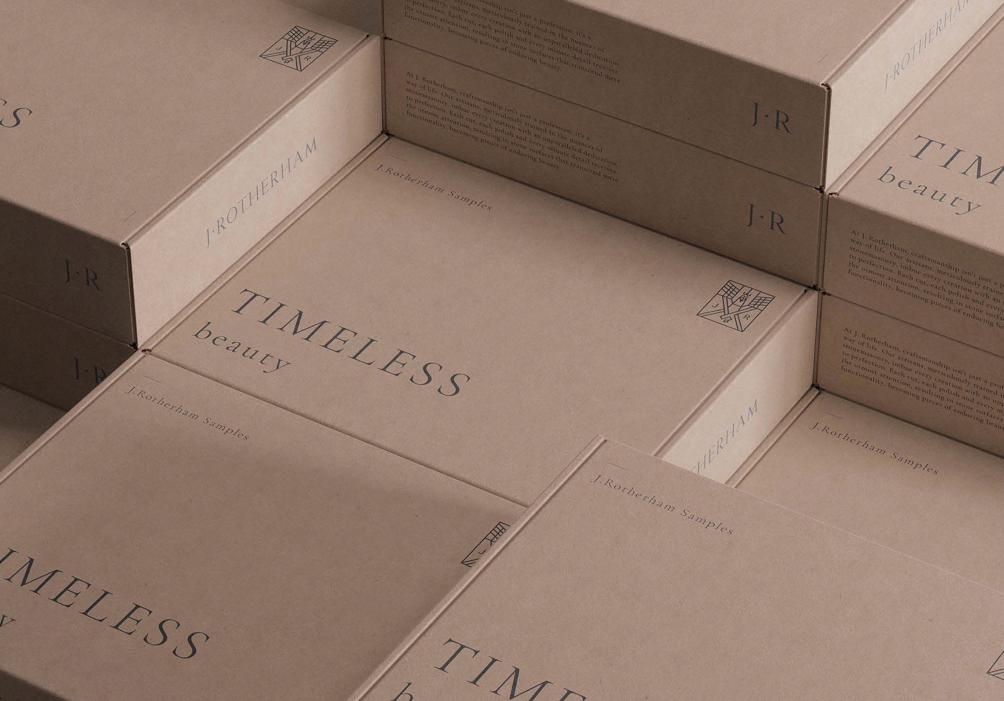 Premium packaging design mock-up showcasing bespoke structural packaging, luxury brand identity and attention to detail through material finishes