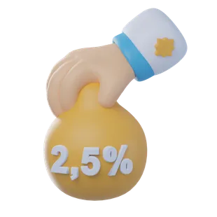 Free 3D zakat icon for Ramadan