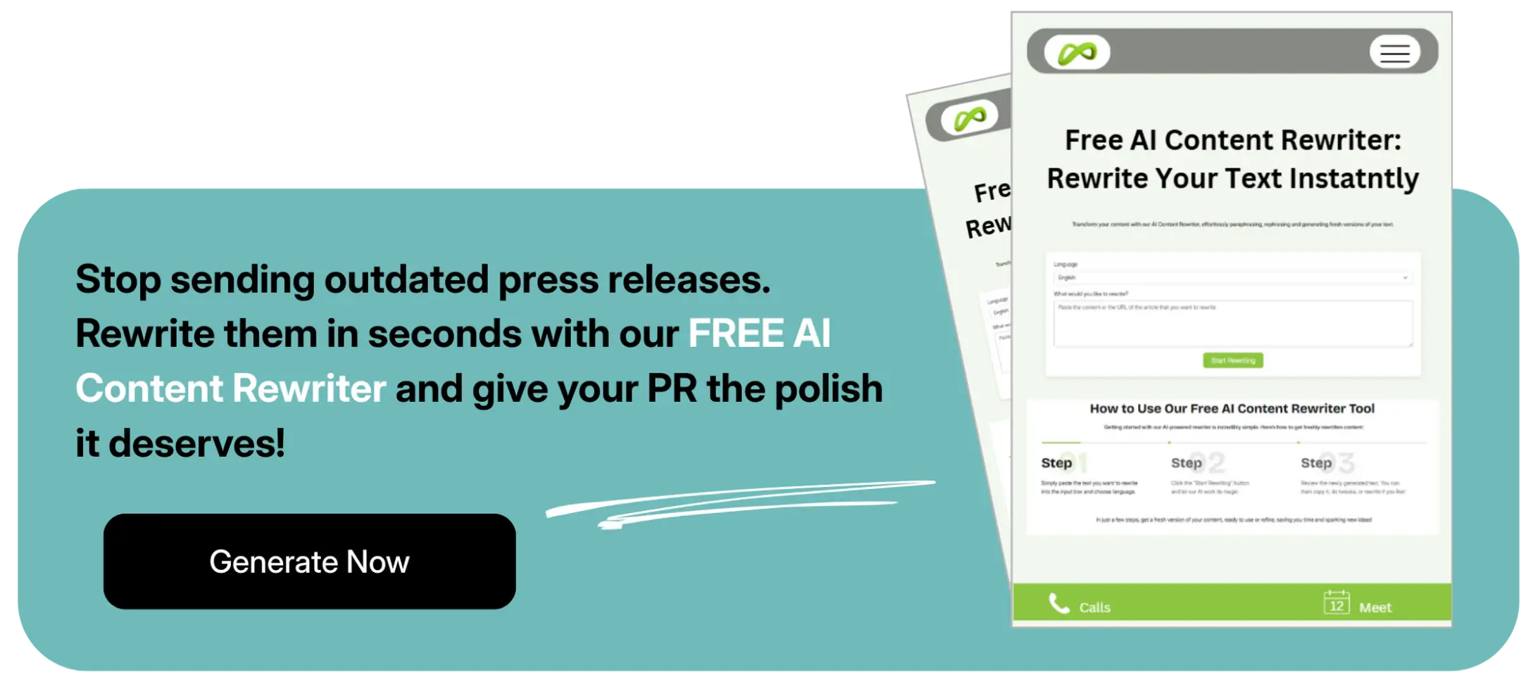 Get Coozmoo's free AI content rewriter to polish your press releases