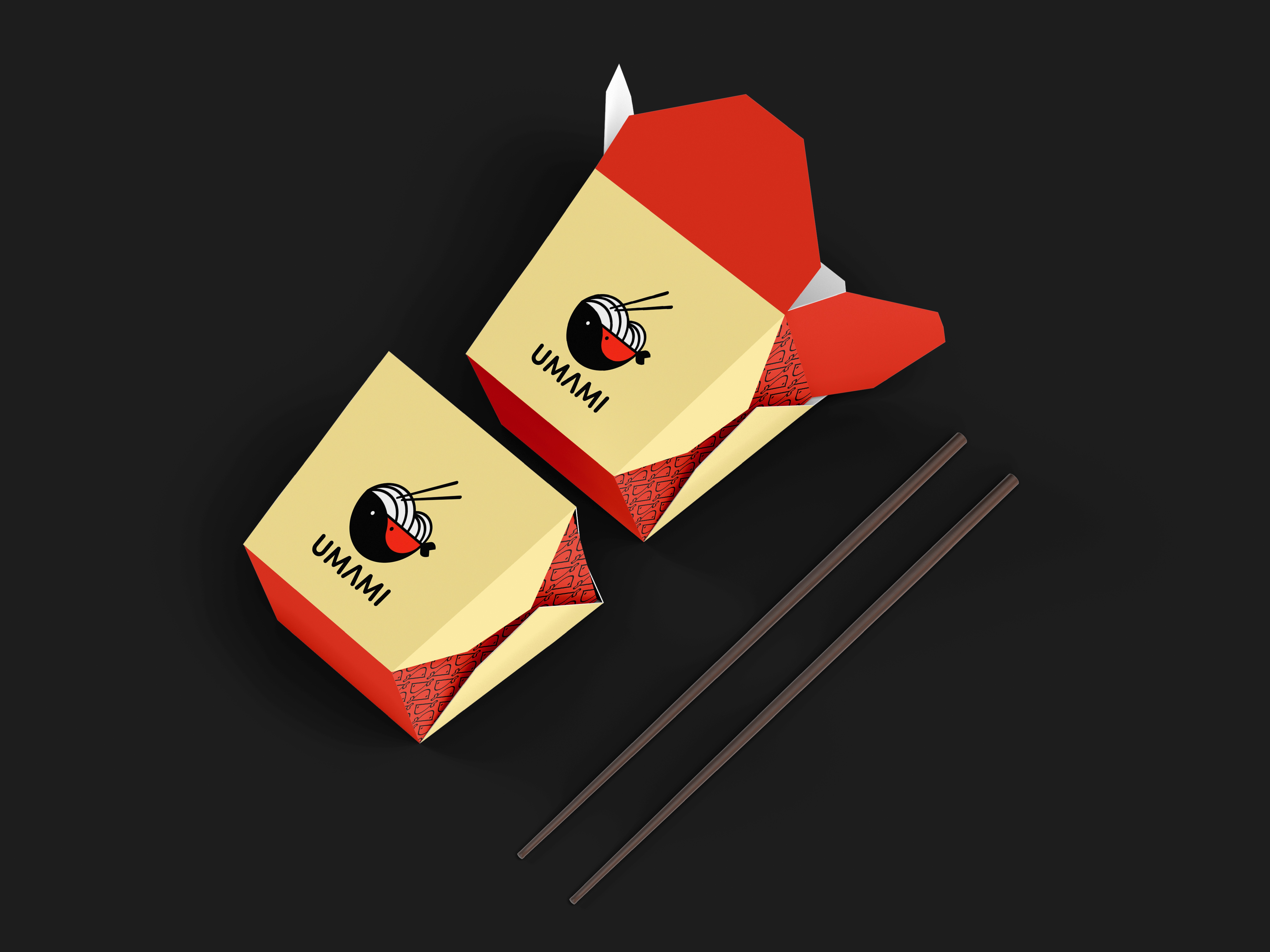 Pastel ice cream packaging design with retro typography on pink background