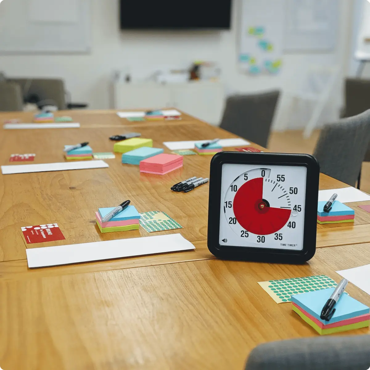 clock in ux workshop setting