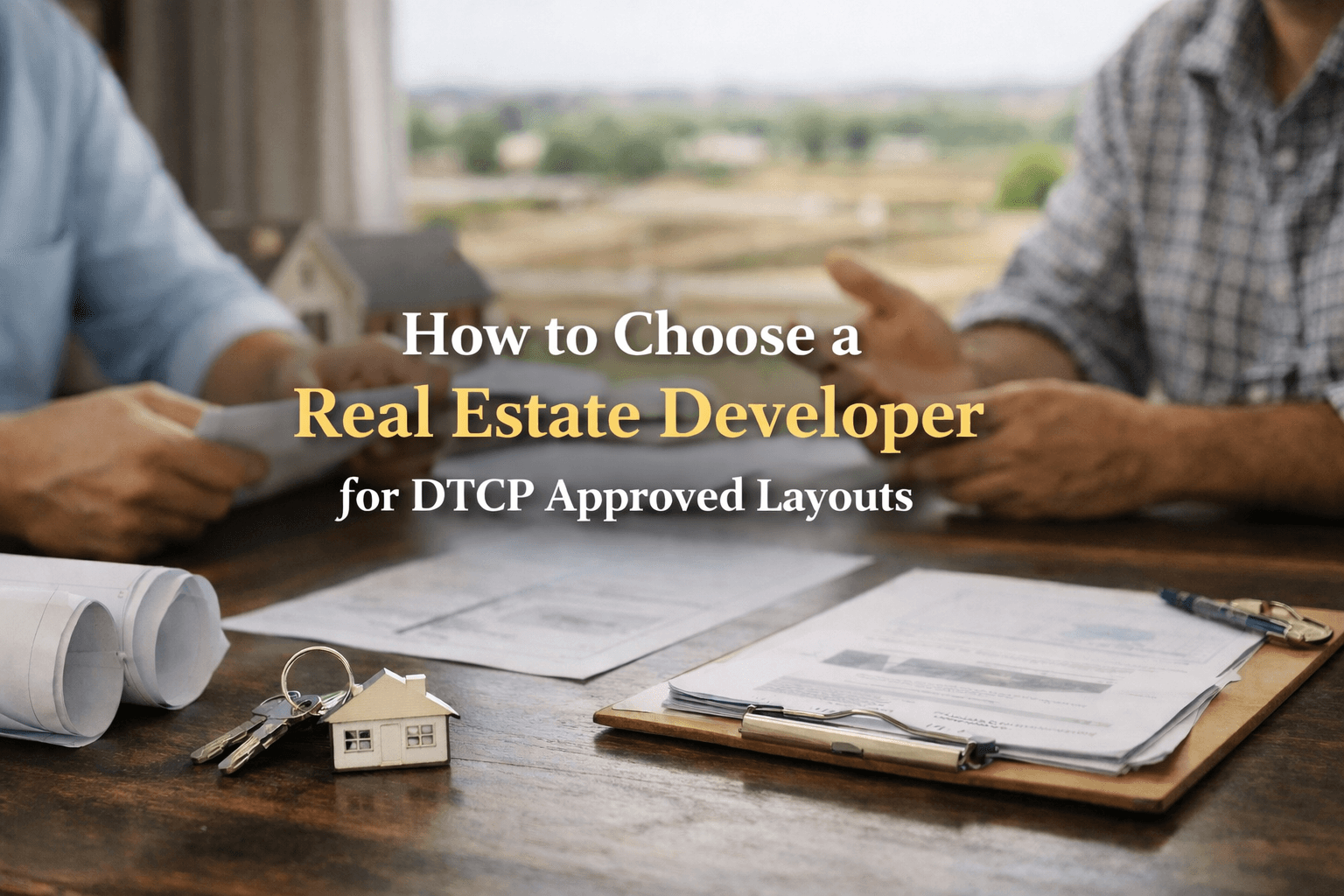 How to Choose a Real Estate Developer for DTCP Approved Layouts - blog cover