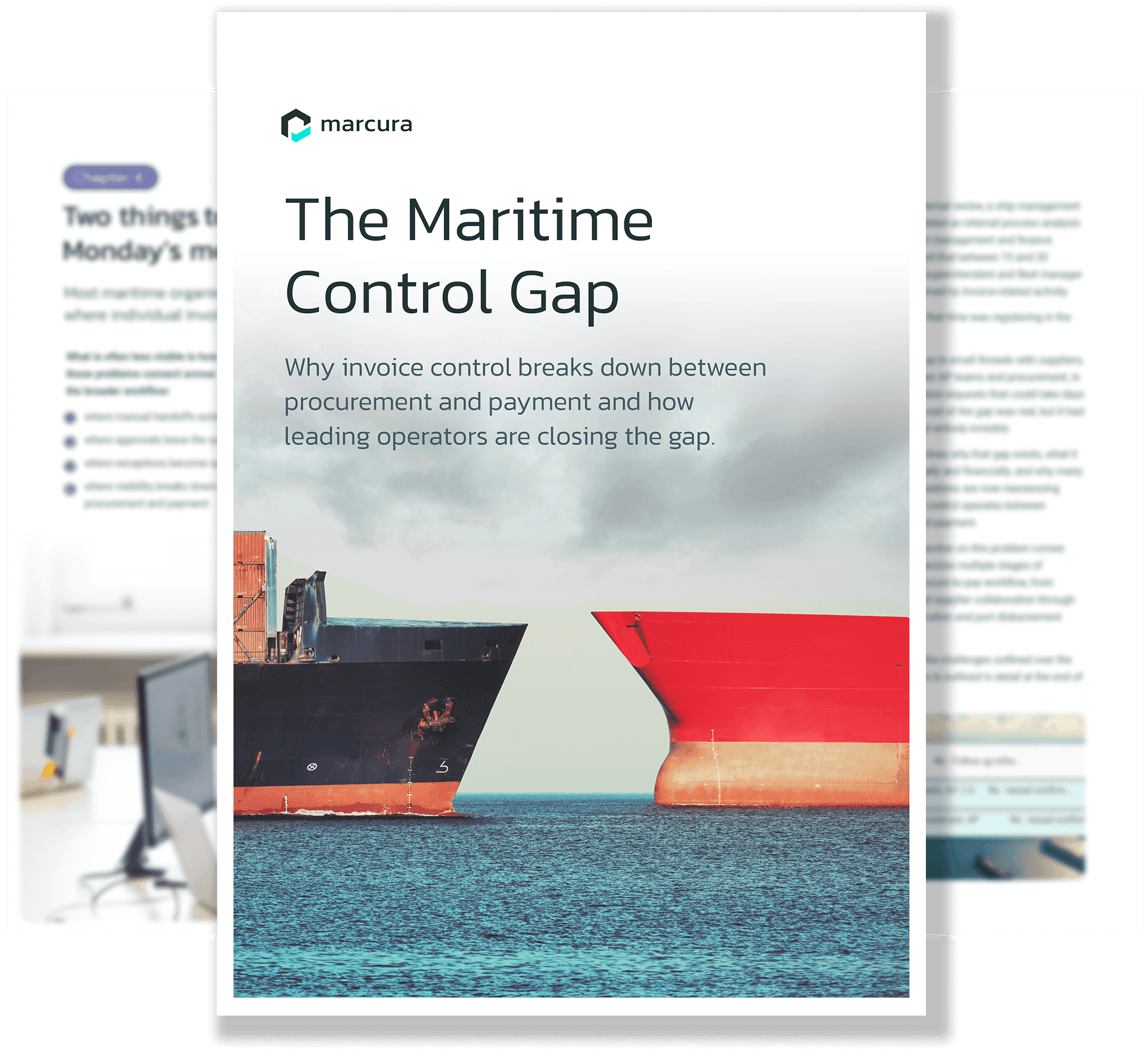 Digital documents displaying data visuals and insights, with the title "Beyond the Model" prominently featured.