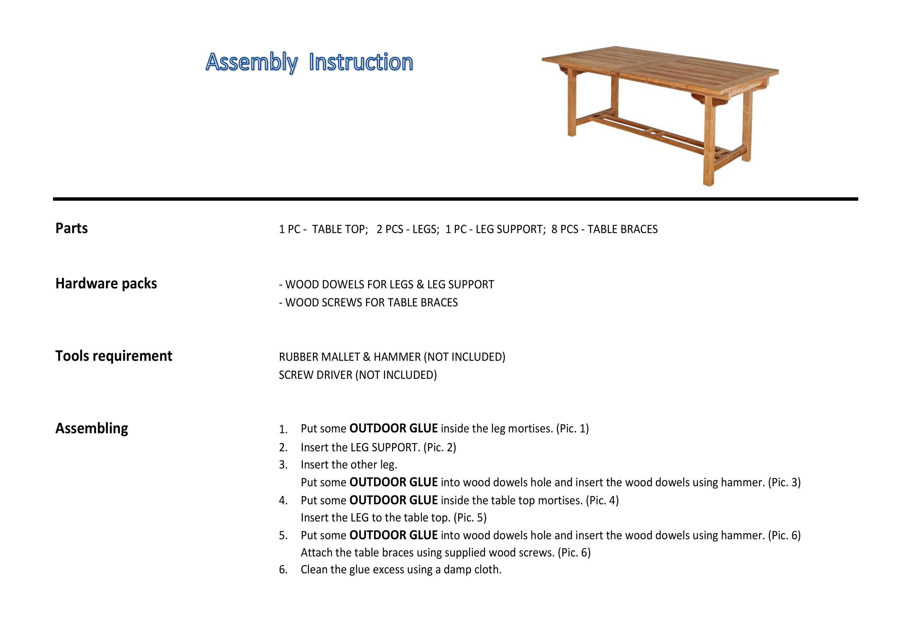 assembly instruction
