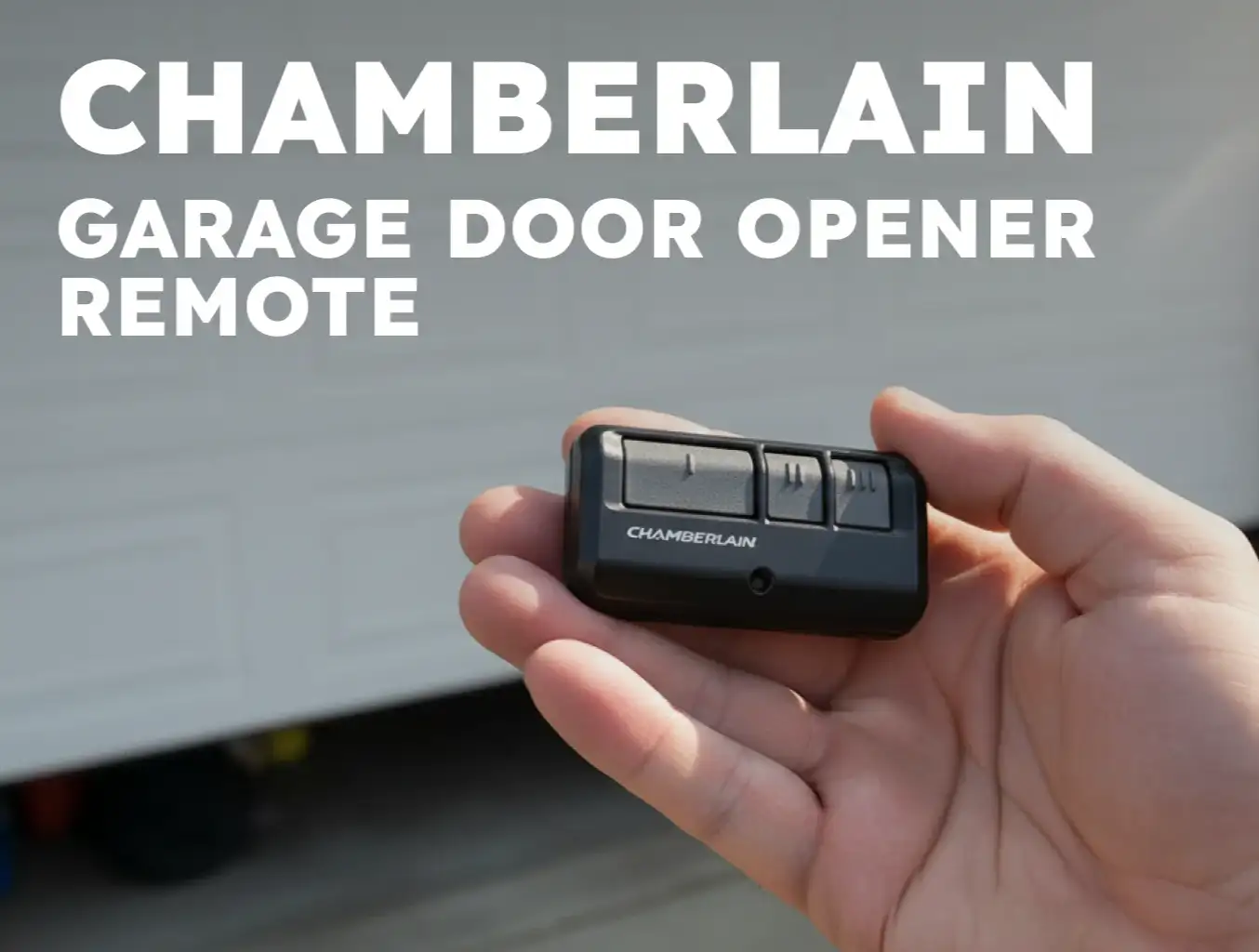 Chamberlain garage door opener Learn button for remote programming