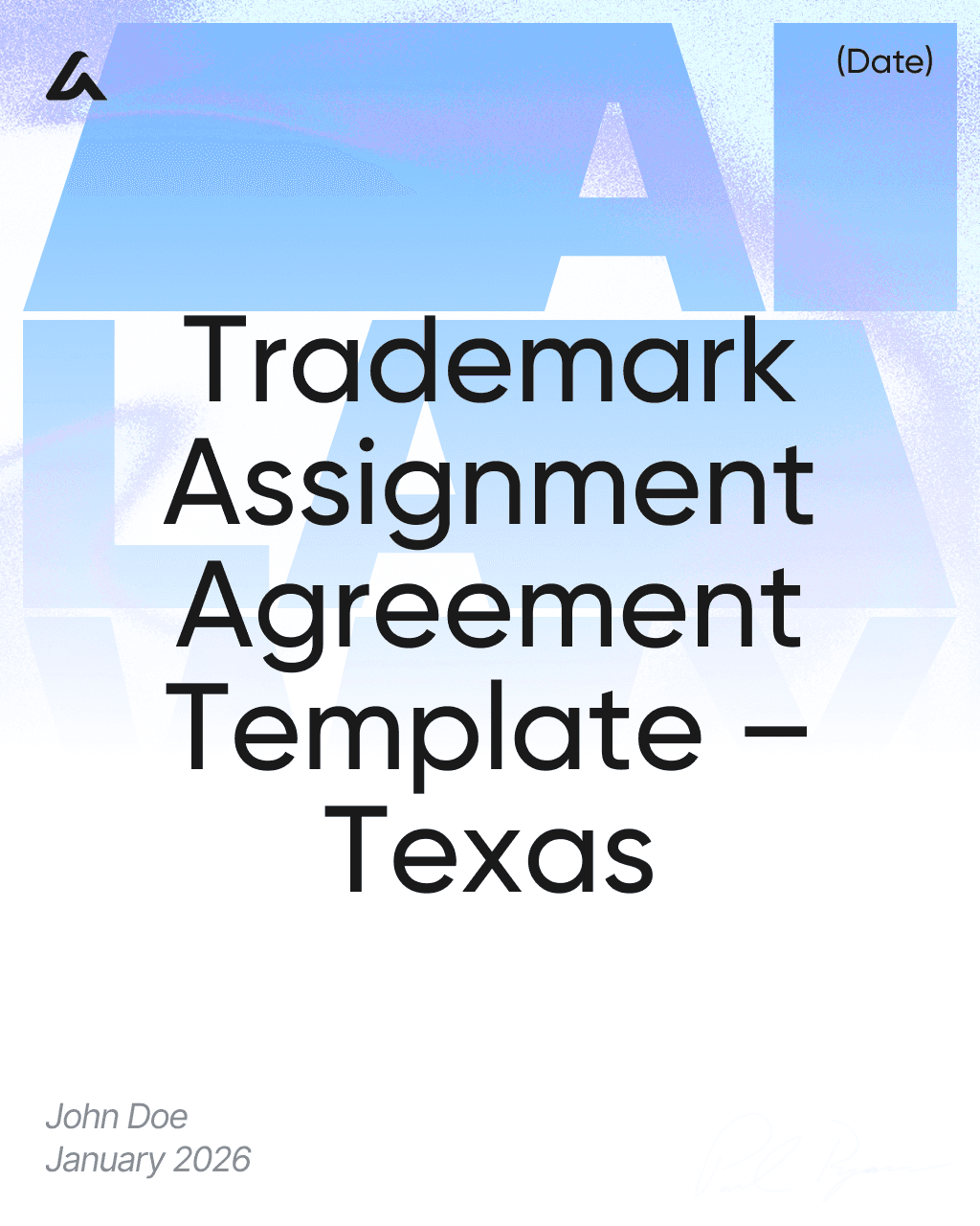 Trademark Assignment Agreement Template – Texas