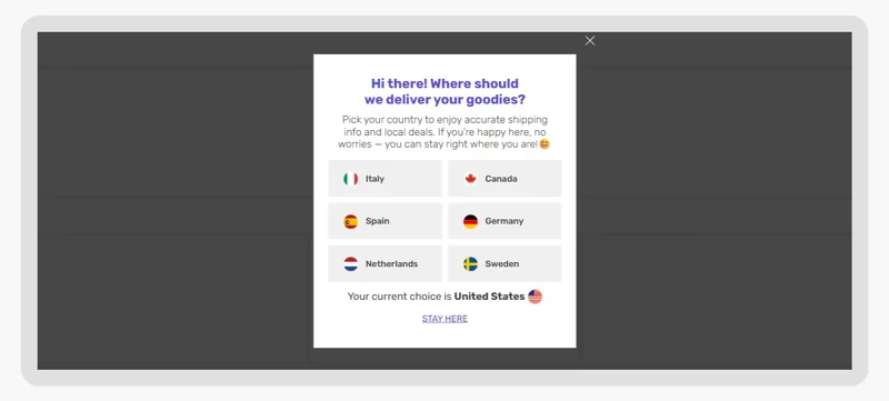 Pop-up-Region-Switch-Notice