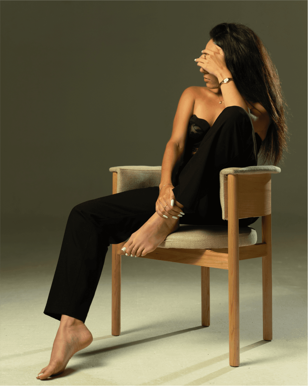 Sitting Portrait of Lou from AlexAndLou