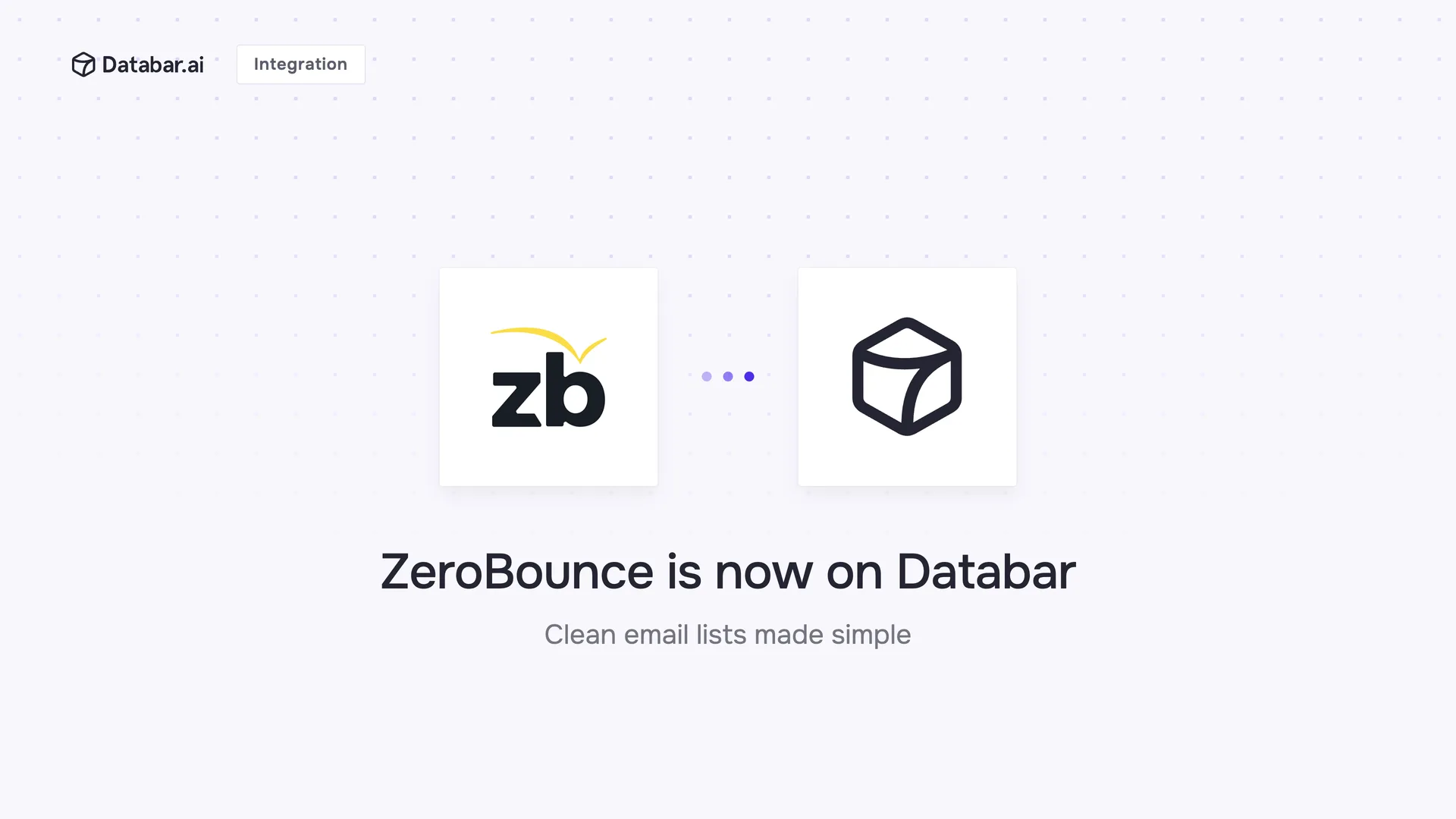 ZeroBounce is now on Databar — integration announcement