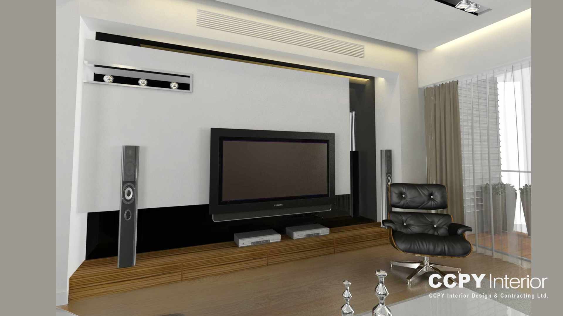 Modern luxury house interior details in Mount Pavilia with a textured area rug, dark leather seating, and abstract wall art for a curated look.