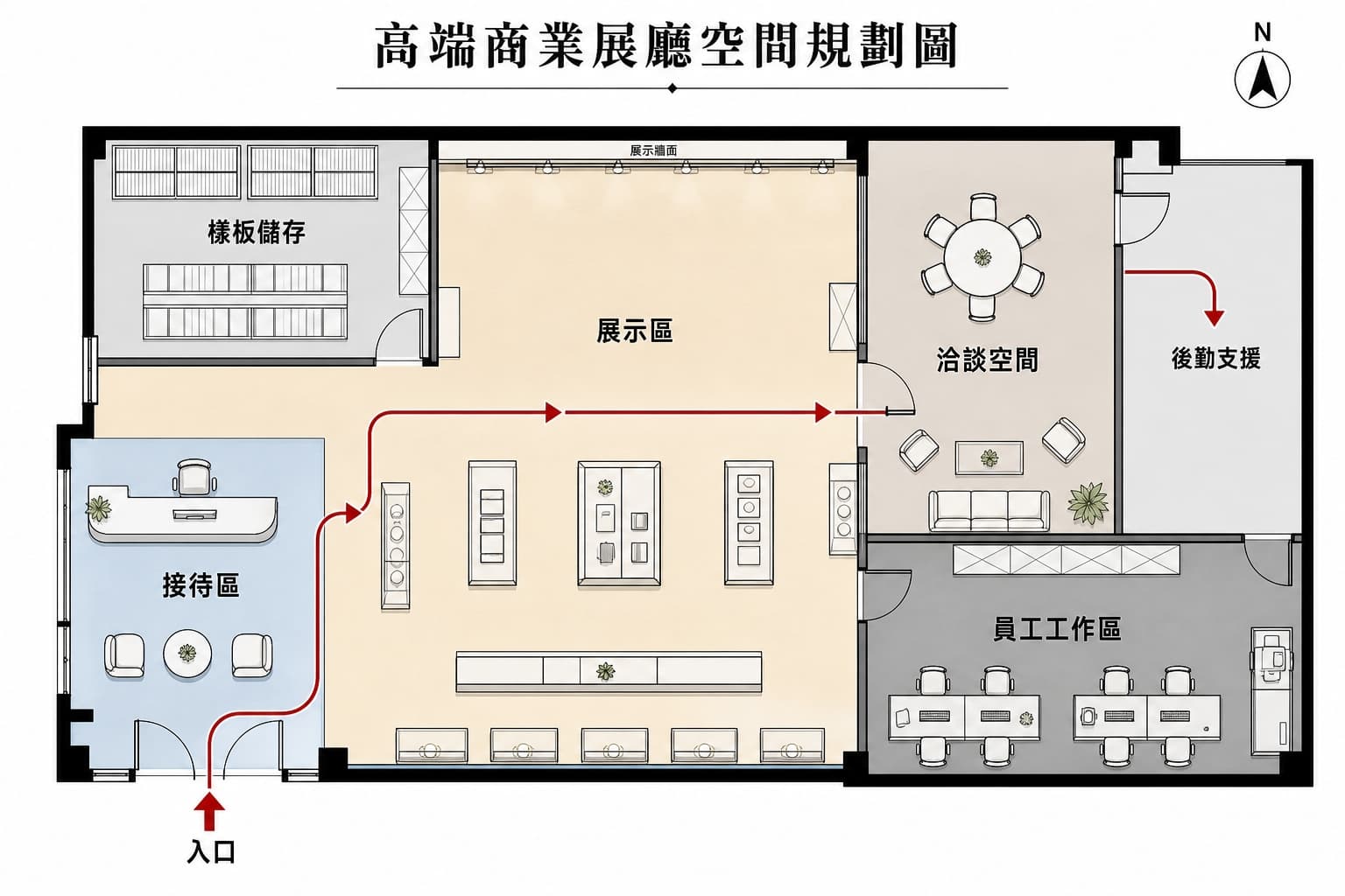 零售展廳前後場體驗規劃 Retail Showroom Service Flow