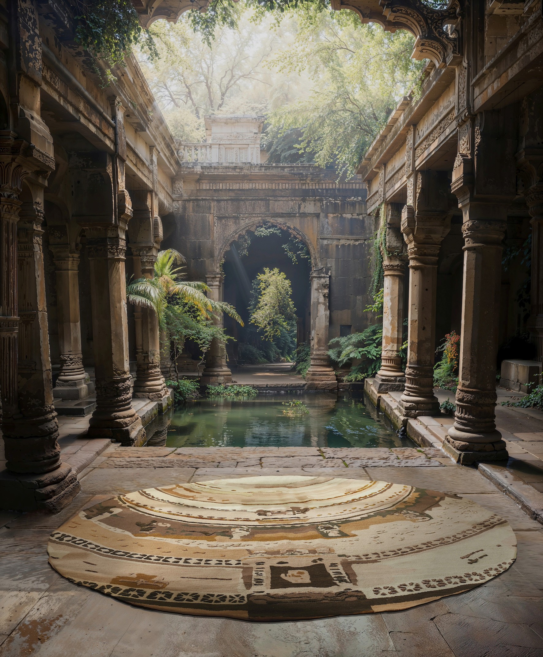 Shalini Misra Stepwells Rug Curio cc-Tapis