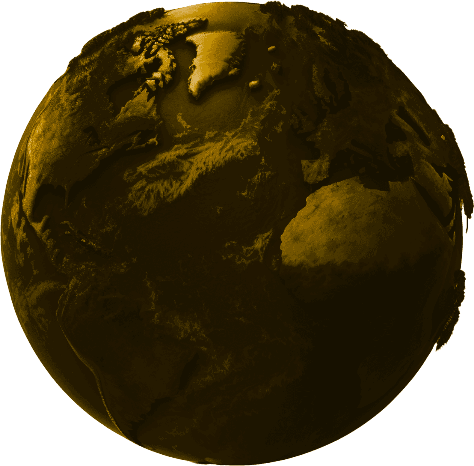 3D purple globe of Earth