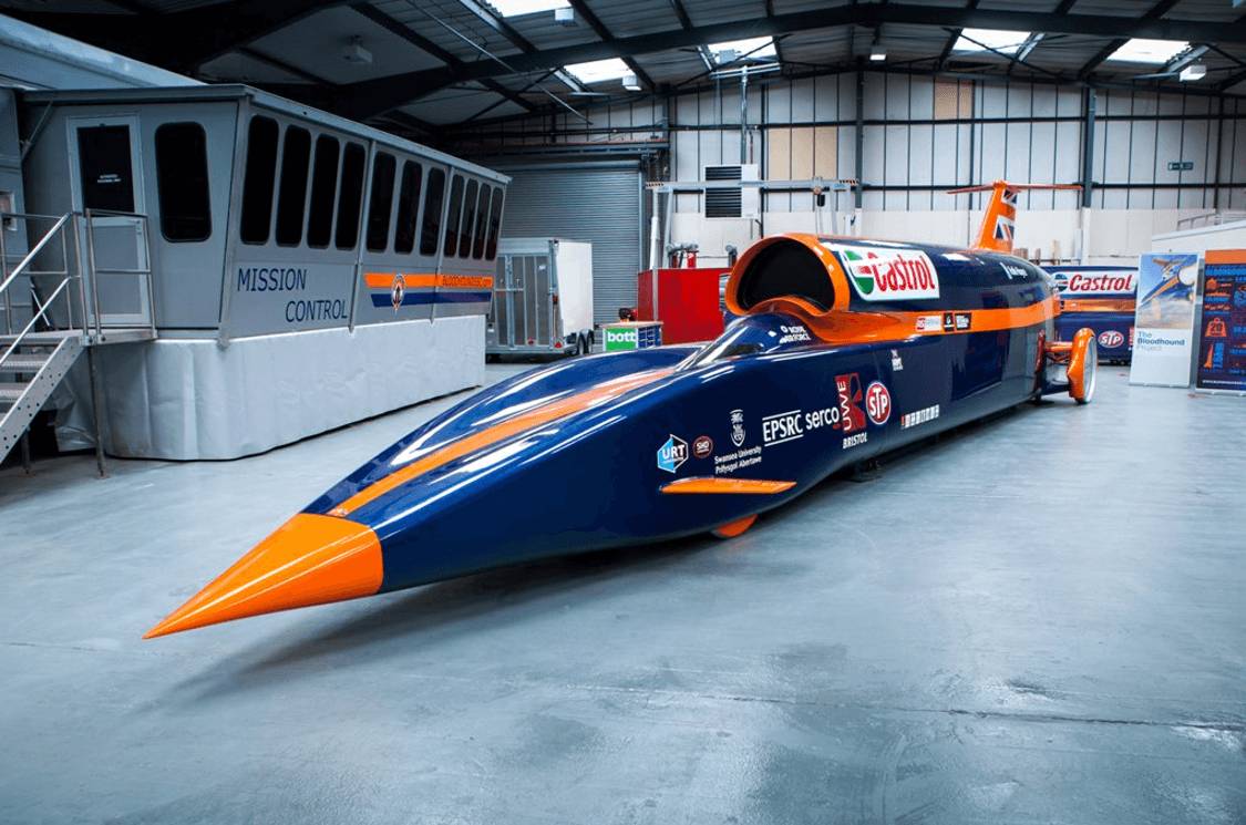 Sitting in the cokpit of Bloodhound