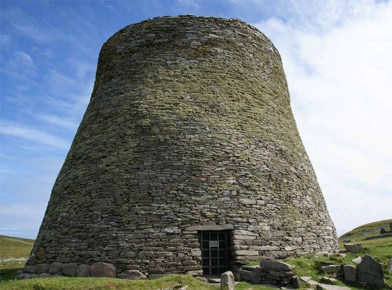 Broch von Mousa Trockenmauer Antike