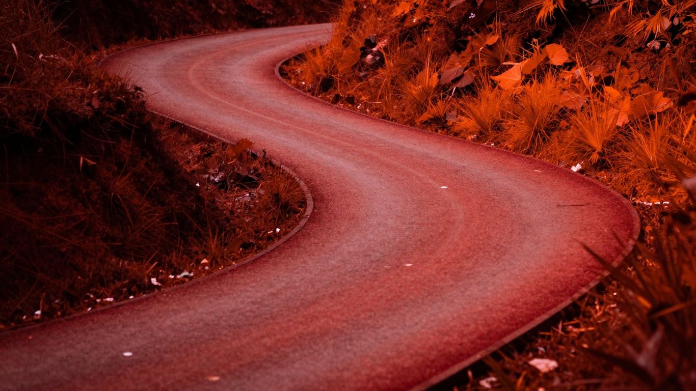 Path moving through a funnel