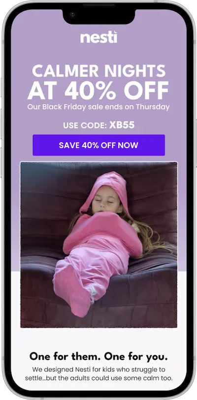 Email Mockup for Nesti
