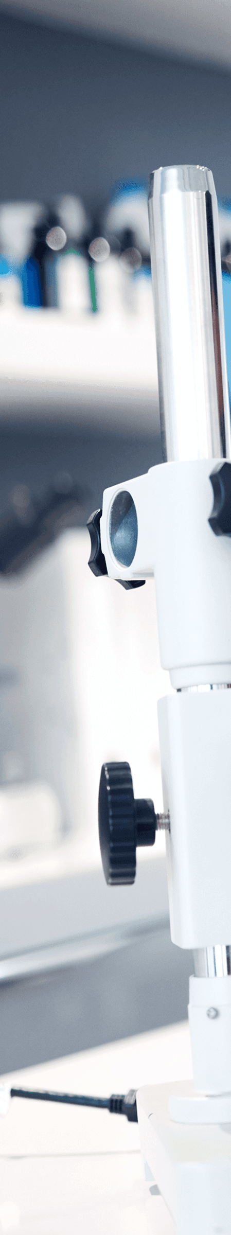 Scientist with a microscope.