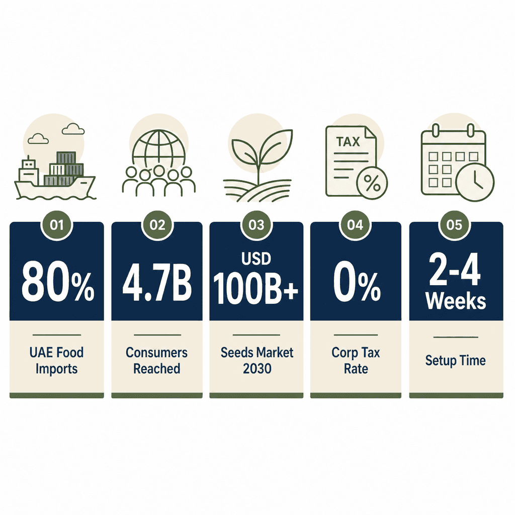 Infographic: Seeds Trading License in Dubai