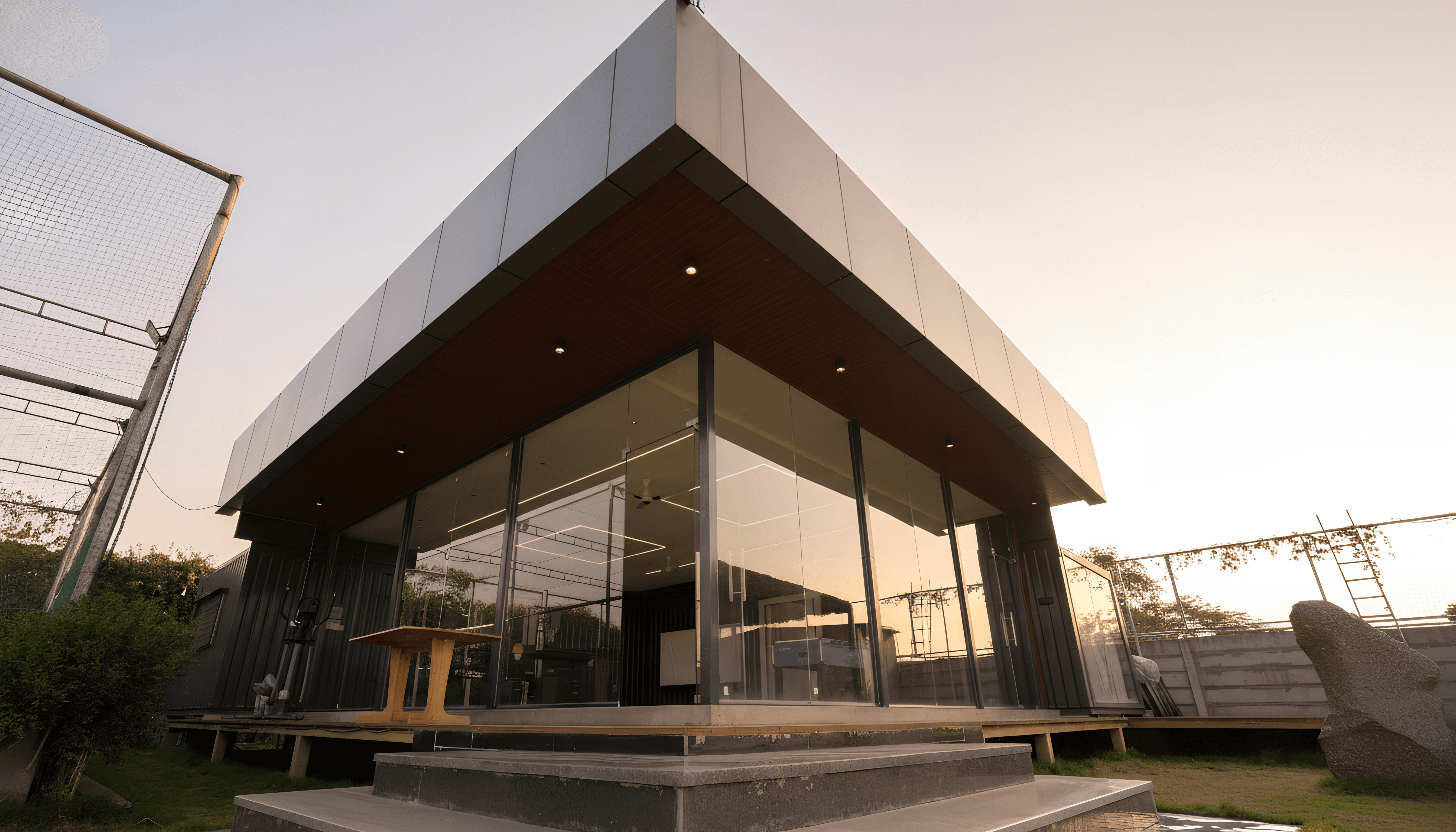 open space living room