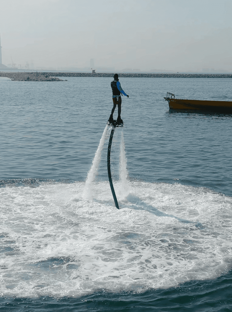 Flyboarding water activity in Dubai