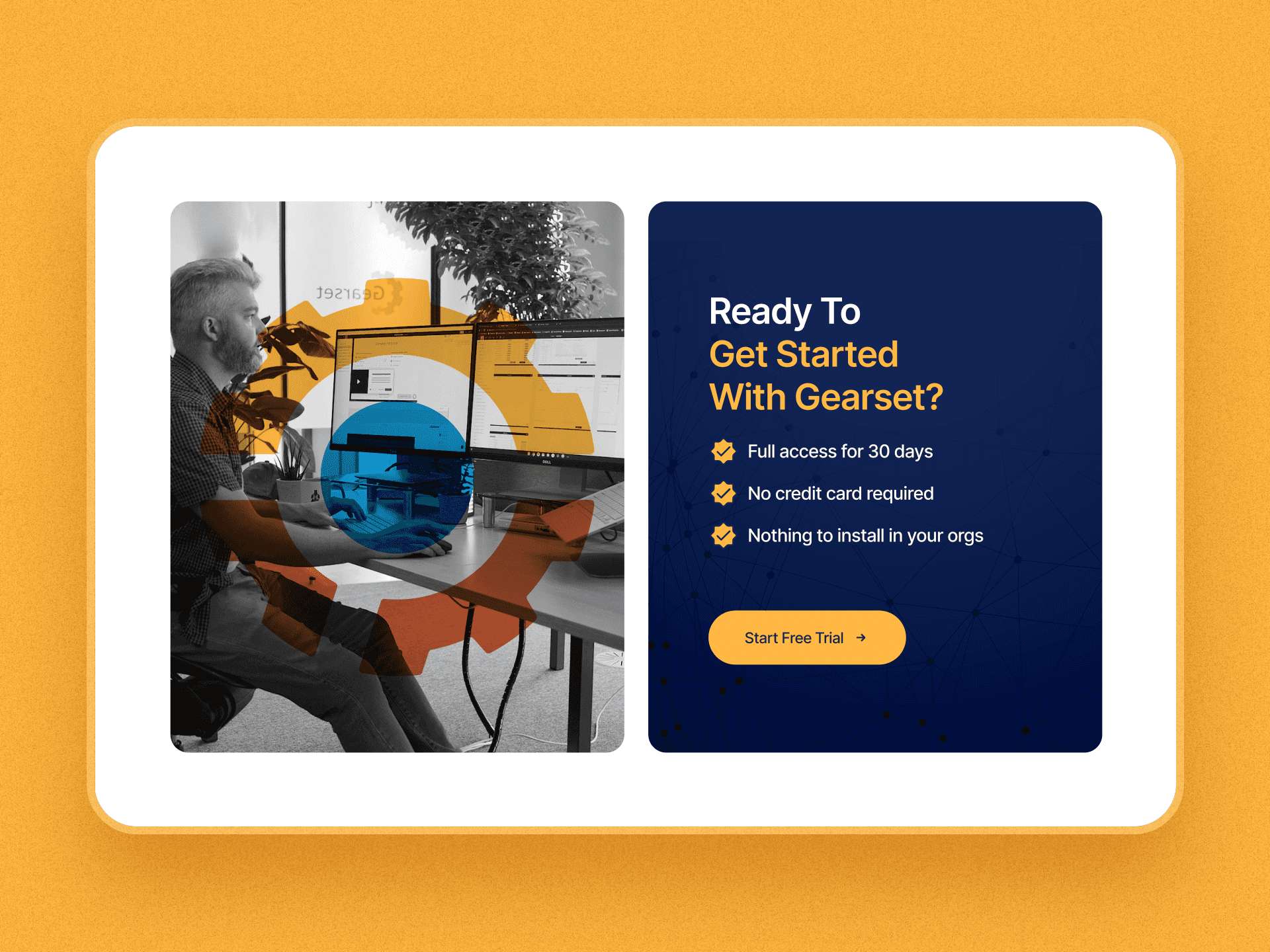 Gearset Get Started Section