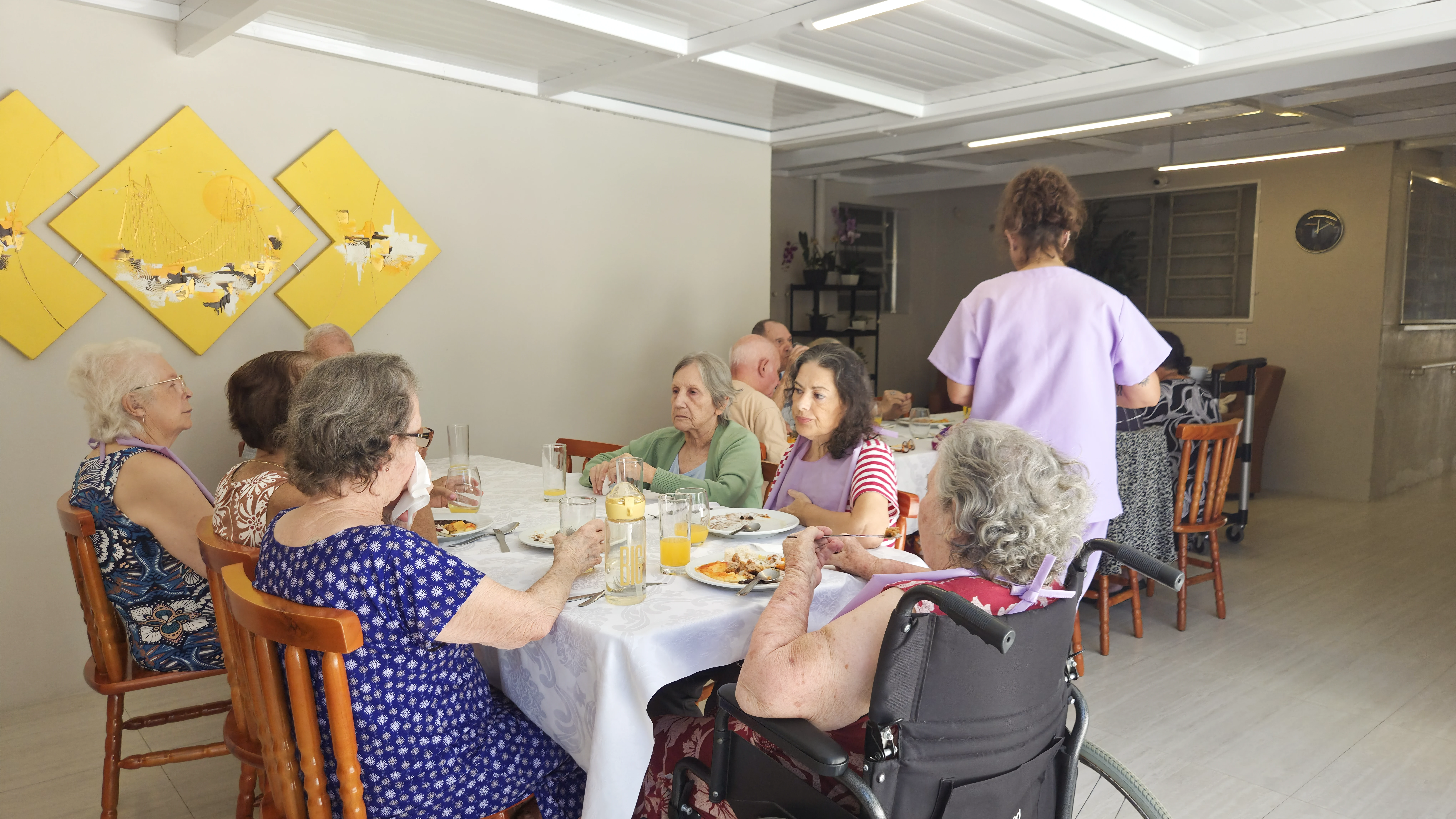 Prato de alimentação balanceada preparada pela equipe de nutrição do Residencial Nova Era.