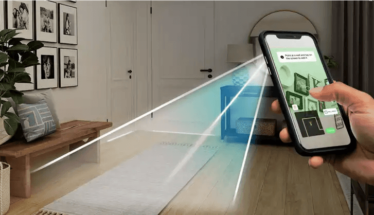 magic plan mobile app using camera scanning to capture room dimensions and layout
