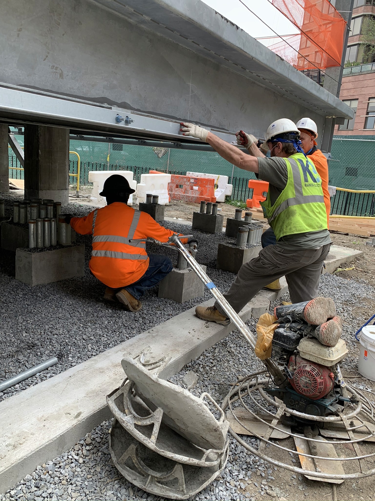 Kanta team finishing off resiliency upgrades for the NYCHA Isaacs Houses, of New York, NY.