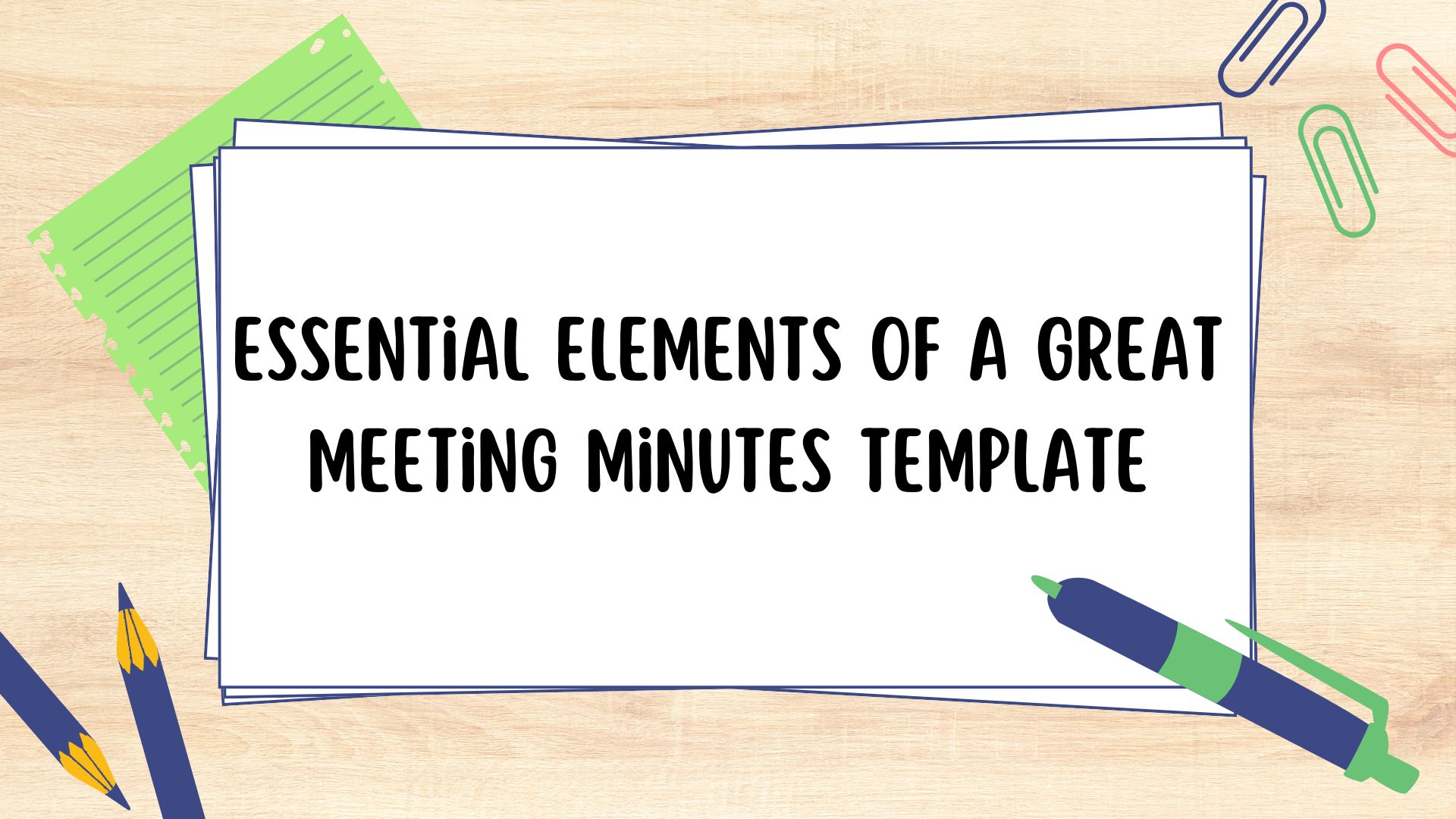 meeting minutes template