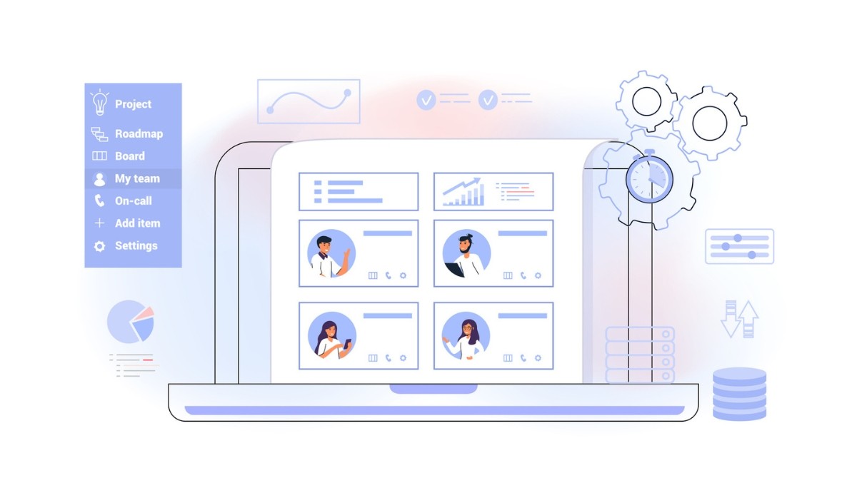 Illustration of a person surrounded by symbols like a question mark, light bulb, gears, and puzzle pieces.