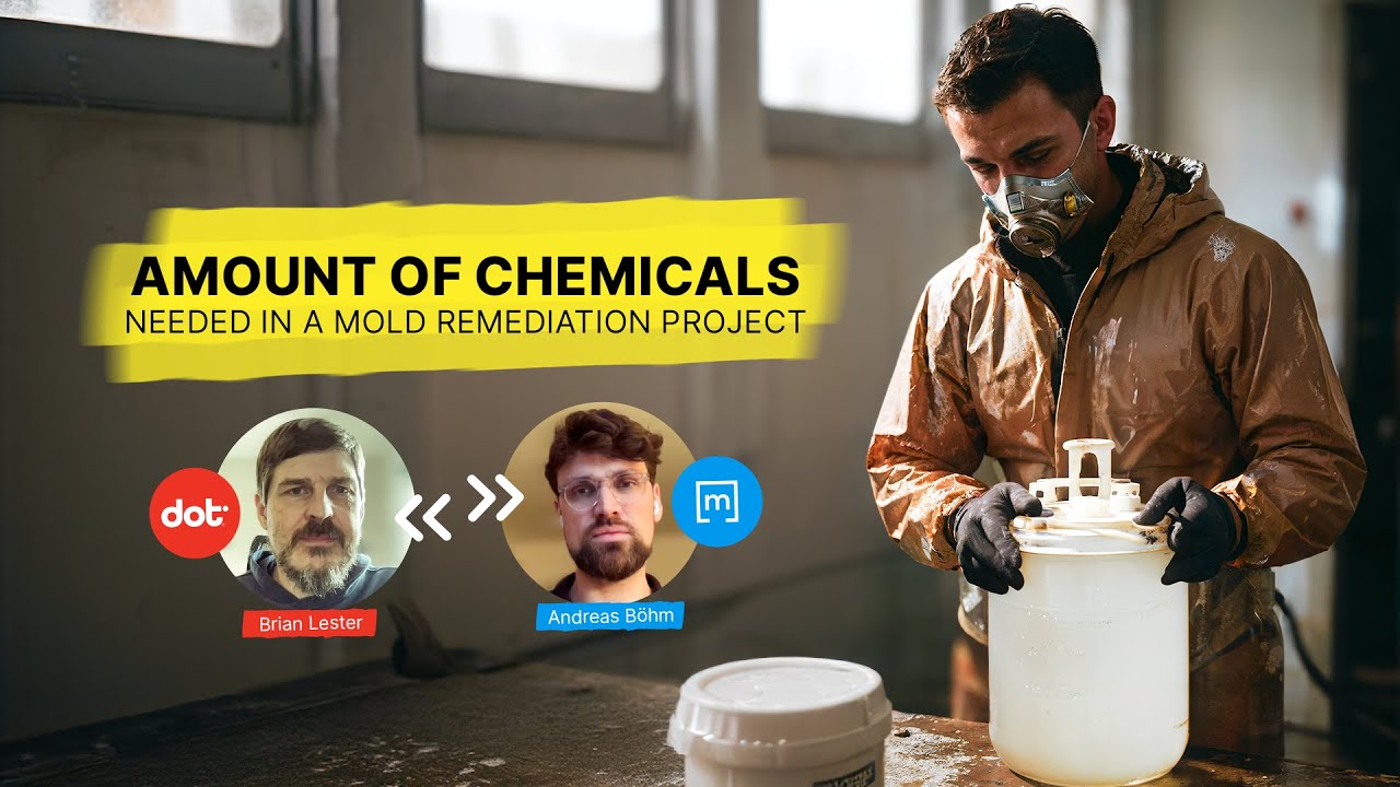 a professional restorer using chemicals