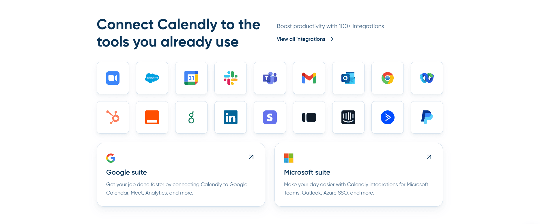 Connect Calendly to the tools you already use