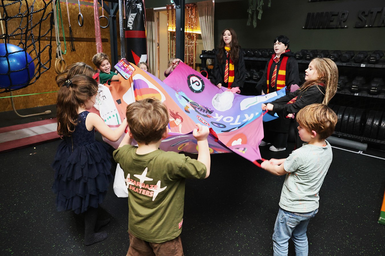 Group of men standing with Sufboard