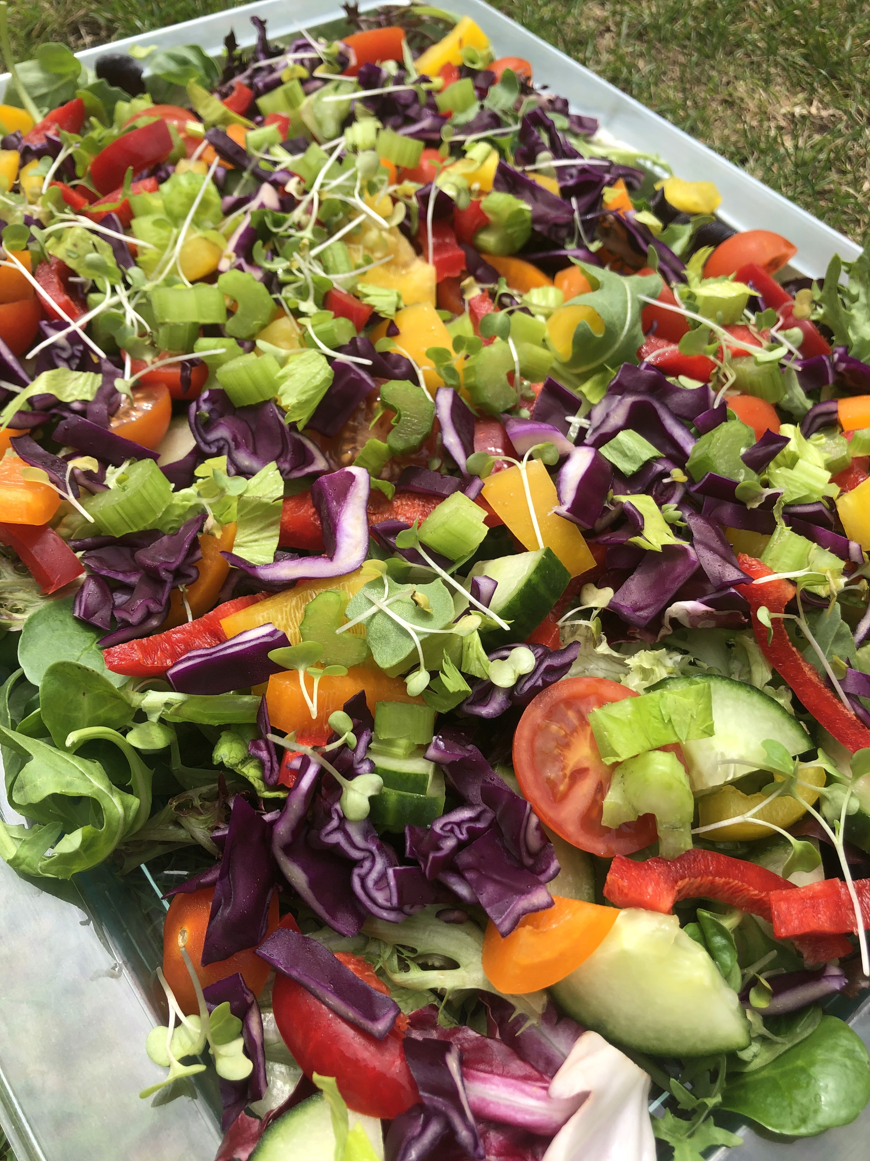 Garden salled for a corporate event